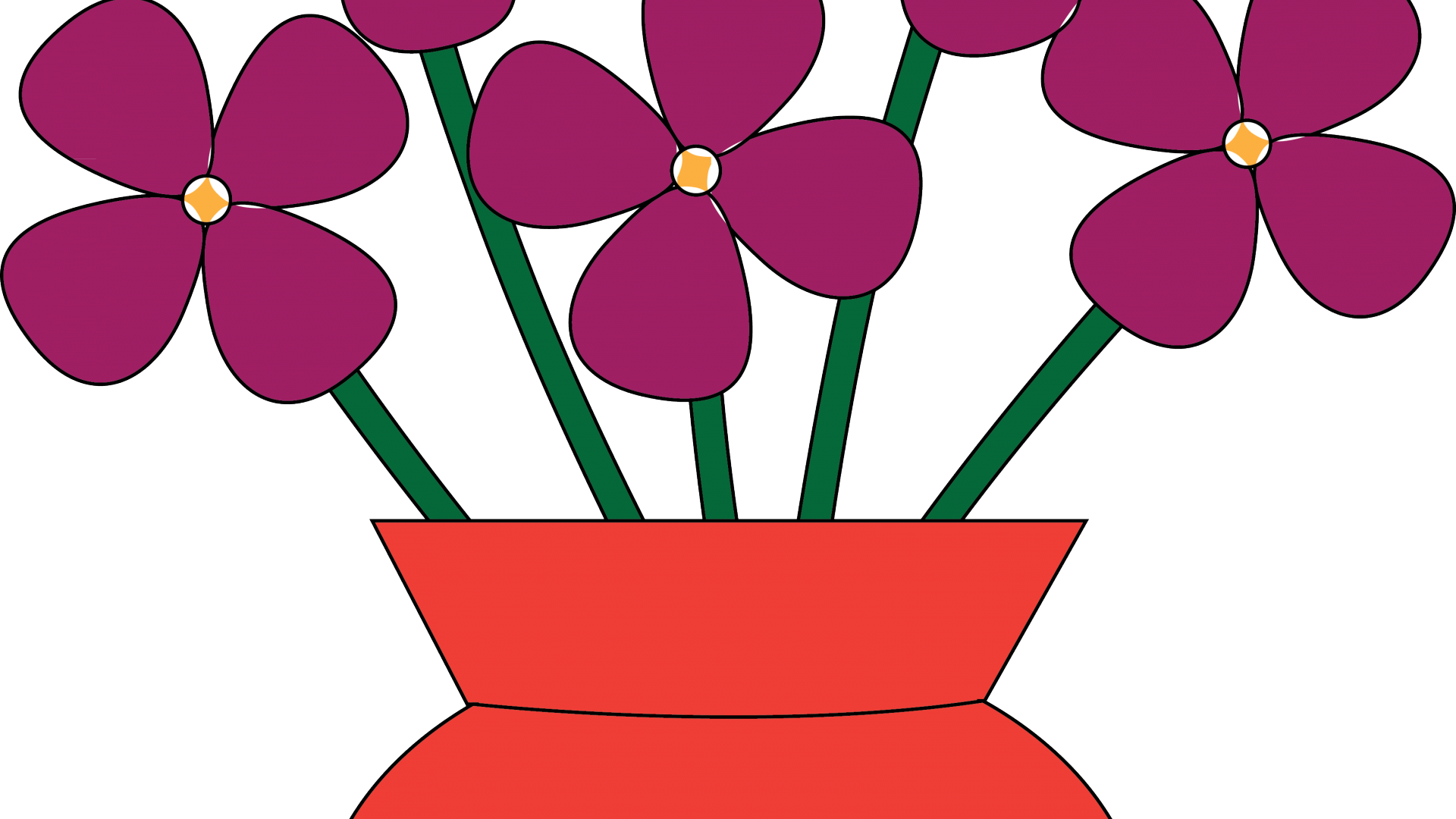 Download Vase Clipart 2 Flower Vase Of Flowers Clipart PNG Image with