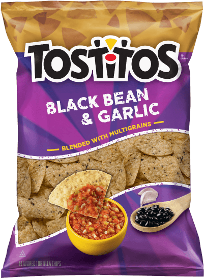 Tostitos® Black Bean & Garlic - Tostitos Black Bean And Garlic (400x600), Png Download