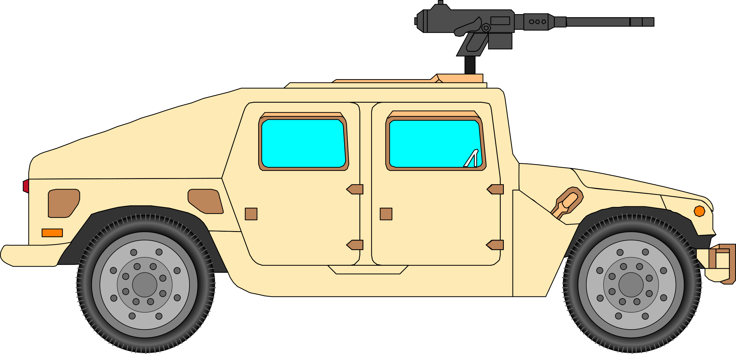 Hummer Military Png Clipart Download Free Images In - Military Car Clipart (2400x1155), Png Download