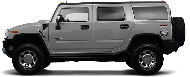 2008 Hummer H2 Luxury 4dr Suv - Hummer (638x262), Png Download
