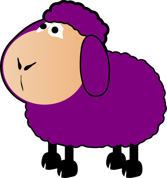 Cute Sheep Clipart At Getdrawings - Cartoon Sheep (558x597), Png Download