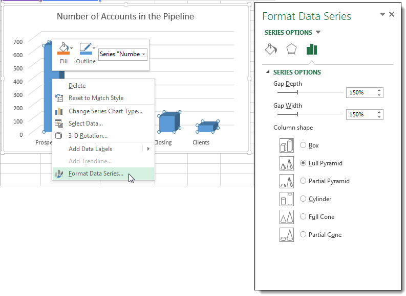 How To Create An Excel Funnel Chart - Funnel Excel Home Detail Checkout (793x580), Png Download