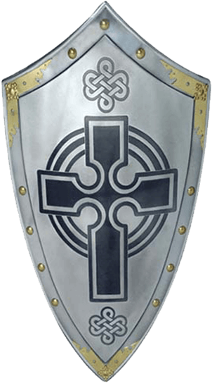 Templar Knight Scottish Cross Shield By Marto - Knight Shields (555x555), Png Download