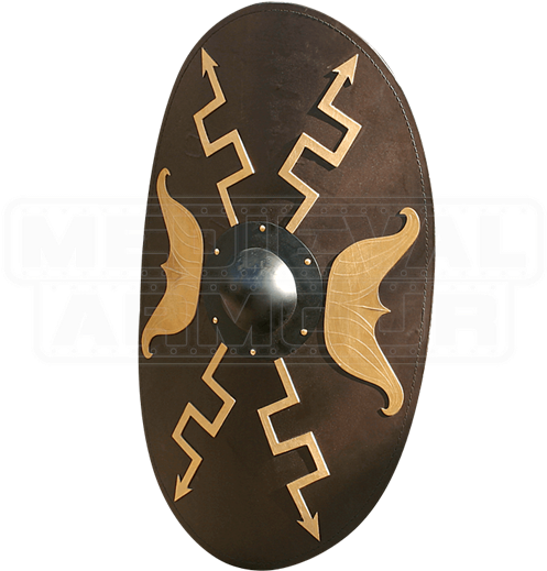 Wooden Oval Roman Shield - Roman Oval Shield (550x550), Png Download