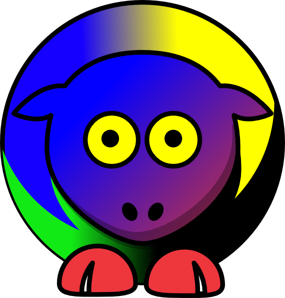 Jordan Blue Sheep Svg Clip Arts 570 X 596 Px (570x596), Png Download