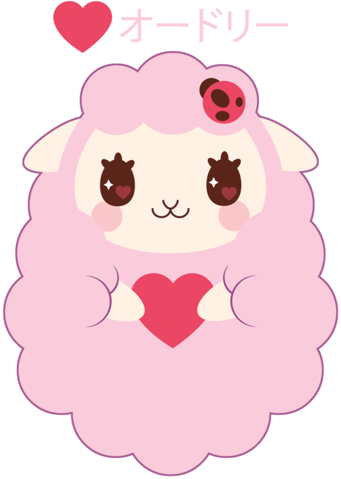 Sheep Clipart Pink Sheep - Cartoon (786x1017), Png Download