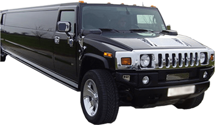 16 Passenger Black Hummer Stretch Limo $150 Per Hour - Black Hummer Limo (750x450), Png Download