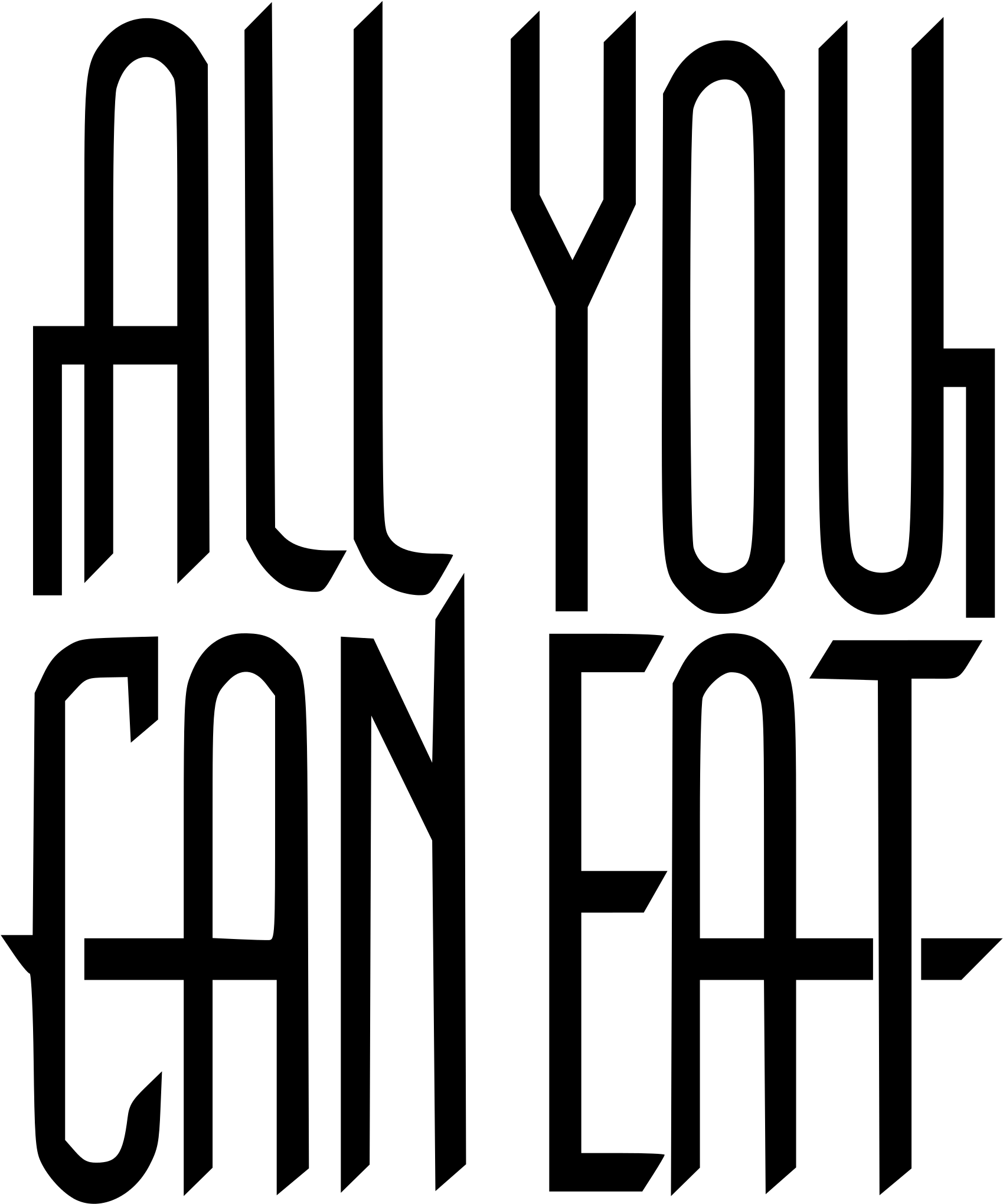 Open - All You Can Eat Logo (2000x2828), Png Download