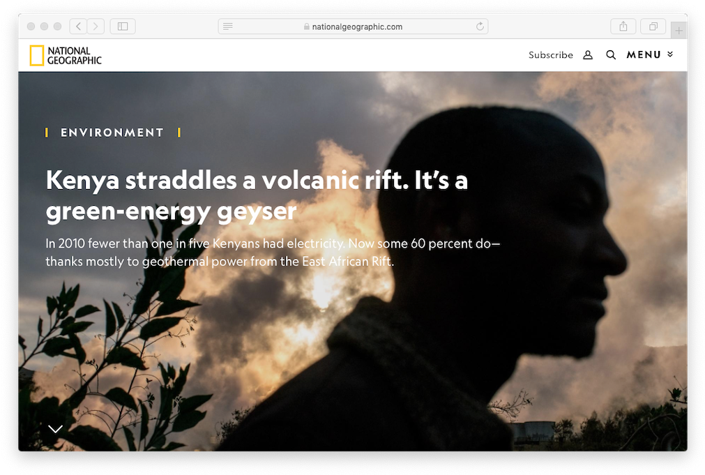 Volcanic Rift As The Green Energy Geyser For Kenya - Volcano (435x294), Png Download