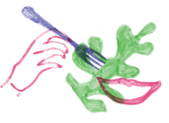 Recess Eat Your Greens - Child Art (679x505), Png Download