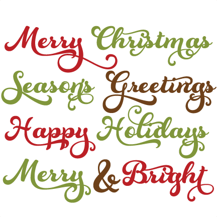 Cliparts Sayings Quotes - Christmas Sayings Clip Art (432x432), Png Download