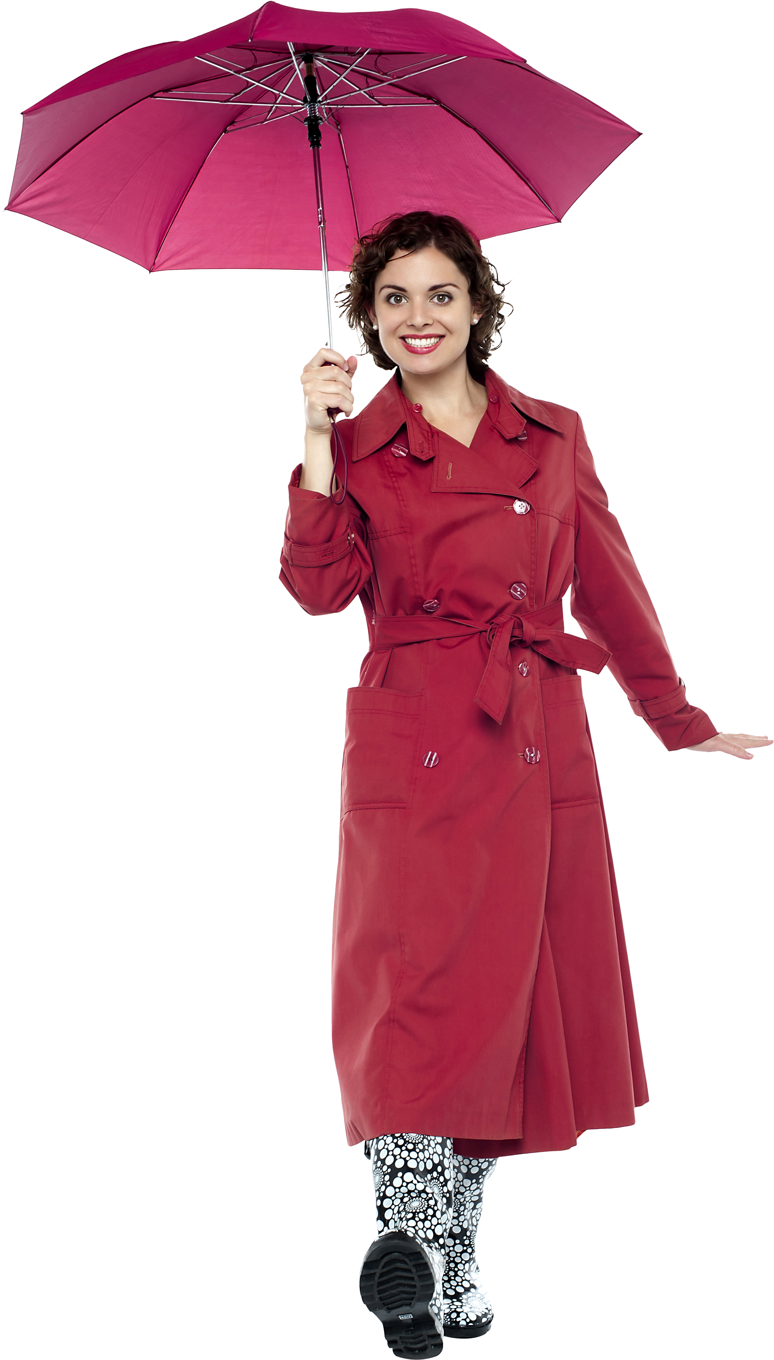 Fashion Girl Png Stock Photo - Girl With Umbrella Png (3200x4809), Png Download