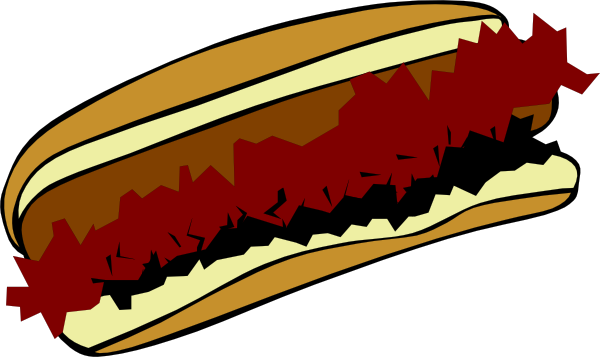 Chili - Chili Dog Clip Art (600x357), Png Download