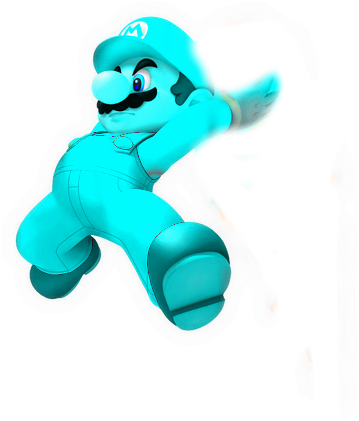 Frozen Mario - Mario Sports Mix (431x479), Png Download