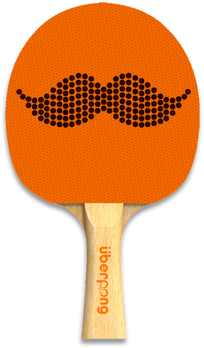 Movember Mustache Ping Pong Paddle - .africa (306x513), Png Download