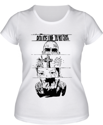 Женская Футболка Police Line Do Not Cross - Shirt (380x440), Png Download