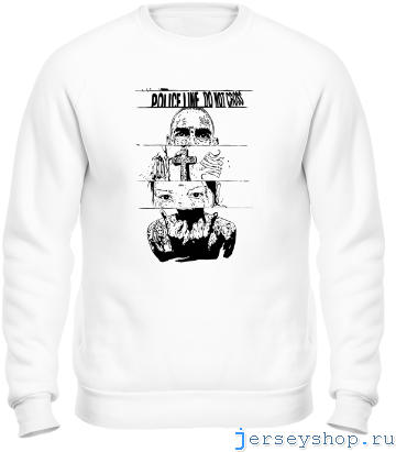 Фото Толстовка Без Капюшона Police Line Do Not Cross - Tolstoy Shirt (380x440), Png Download