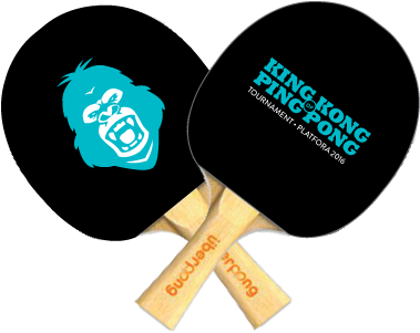 The @platfora King Kong Ping Pong Tournament Is Underway - Knockin On Sevens Door (406x315), Png Download