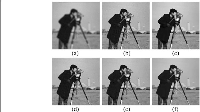 Experiments On The Blurry And Noisy Image Of "cameraman" - Algorithms For Approximation By Armin Iske (850x382), Png Download