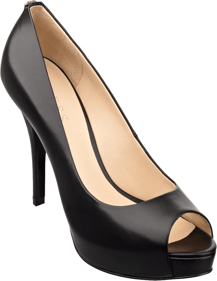 Black Heel Shoe Free Png Download - Women Shoes Transparent Background (600x776), Png Download