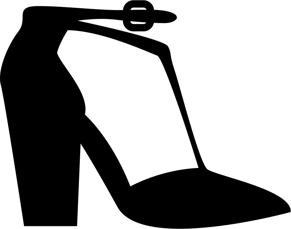 Png File Svg - High-heeled Shoe (981x774), Png Download