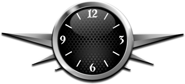 Attached Thumbnails 50 Clock Faces Spikey Clock - Quartz Clock (640x318), Png Download