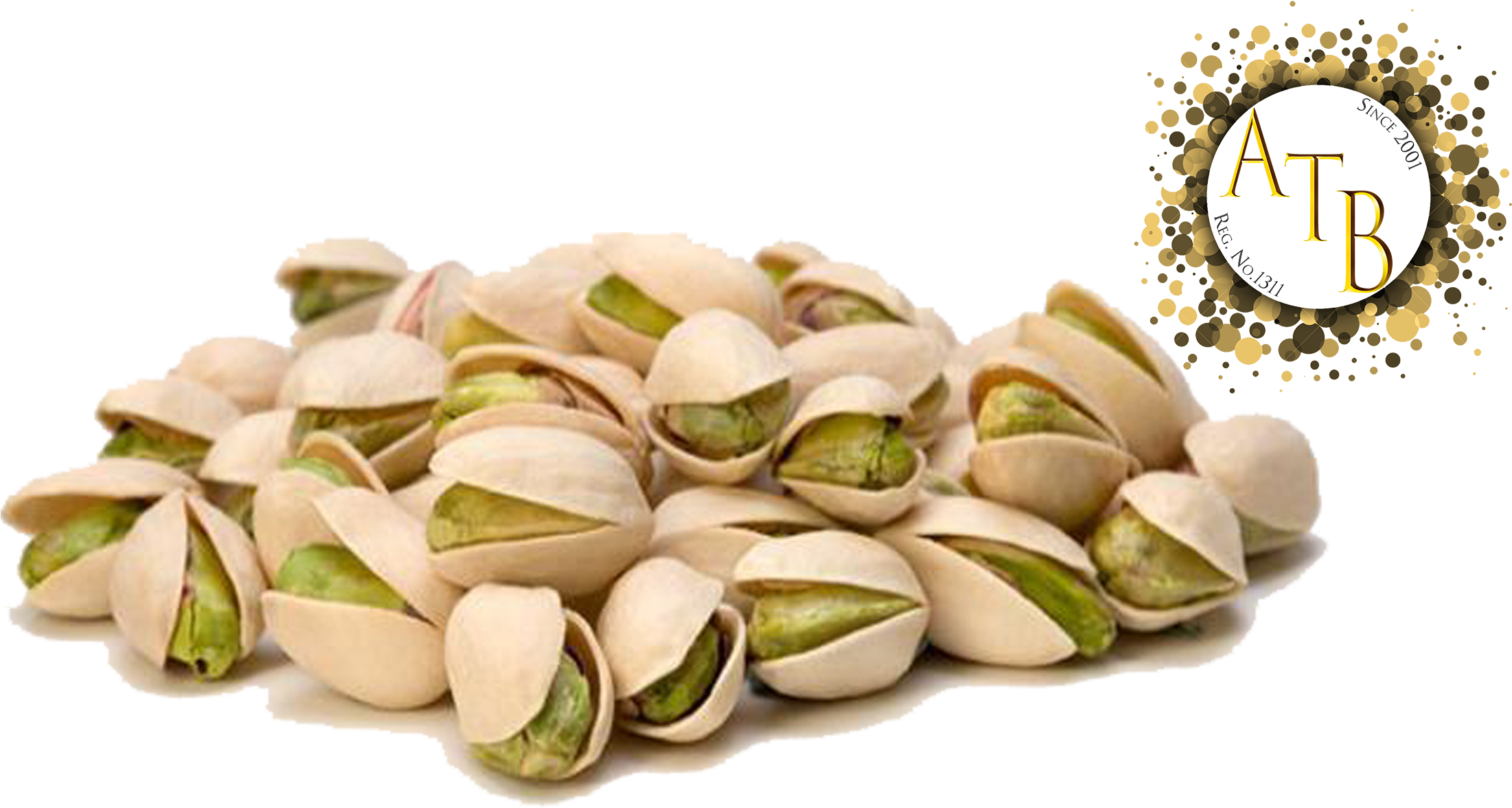 Azartak Bonab Co - Pistachio Nuts Png (2480x1181), Png Download