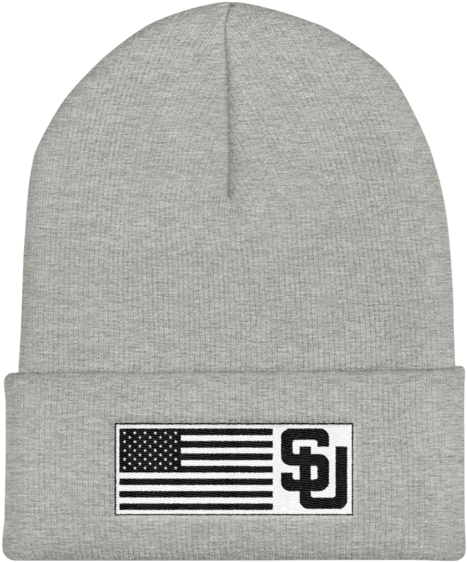 Strngth Union "american Flag Label" Cuffed Beanie - Beanie (600x600), Png Download