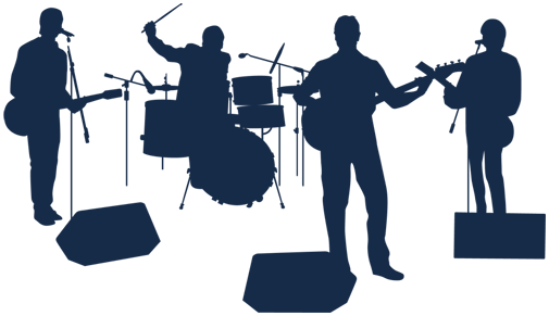 Band - Drums Music Wall Clock (505x291), Png Download
