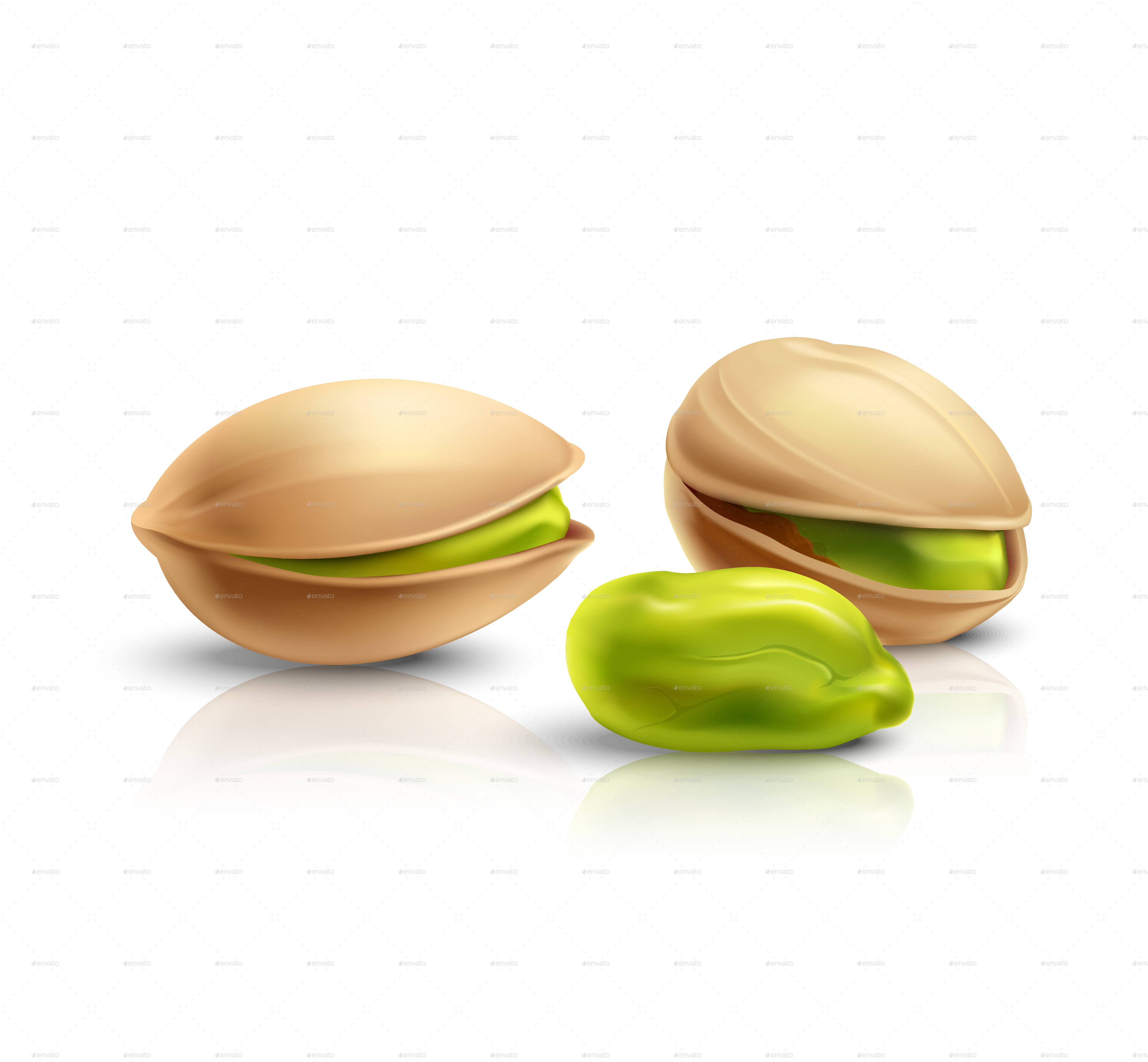 Pistachios Pistachios - Top (3754x3473), Png Download