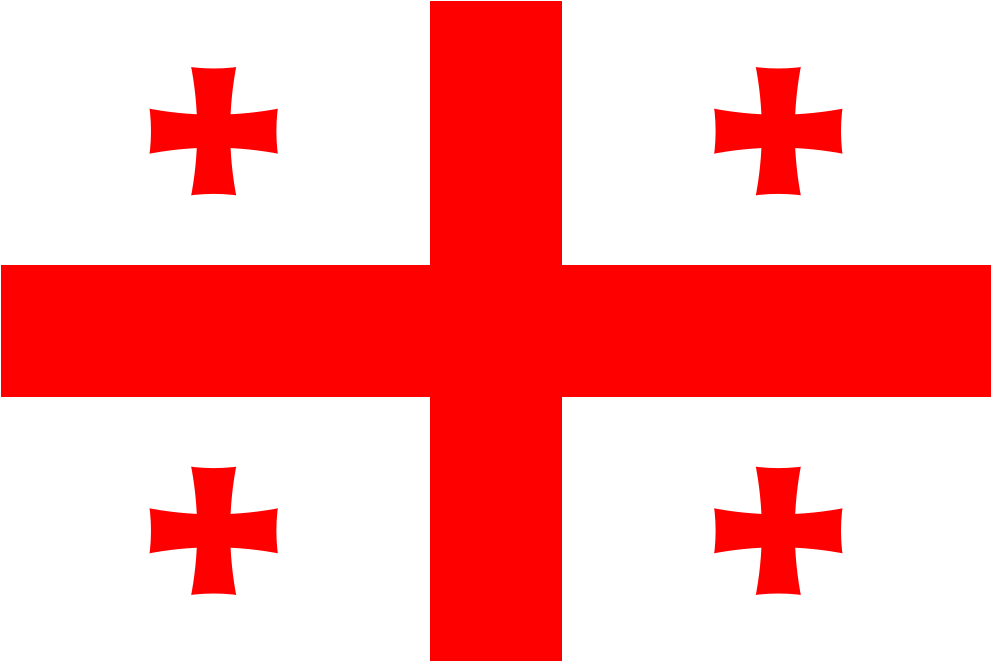 Download Svg Download Png - Flag Of Georgia (1024x1024), Png Download