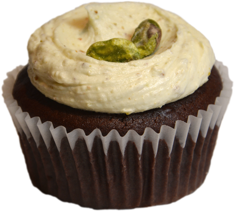 Pistachio On Chocolate - Cupcake (900x900), Png Download