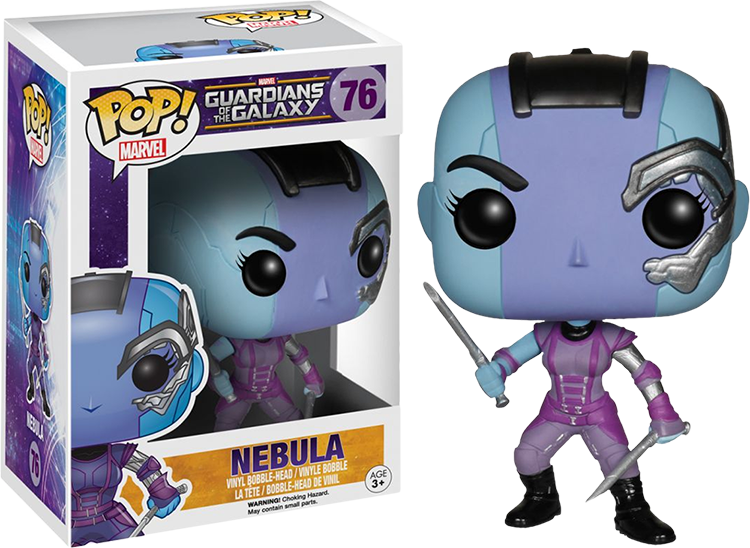 Vinyl Bobble Head Figure Karen Gillan's Latest Big - Nebula Funko Pop (750x548), Png Download