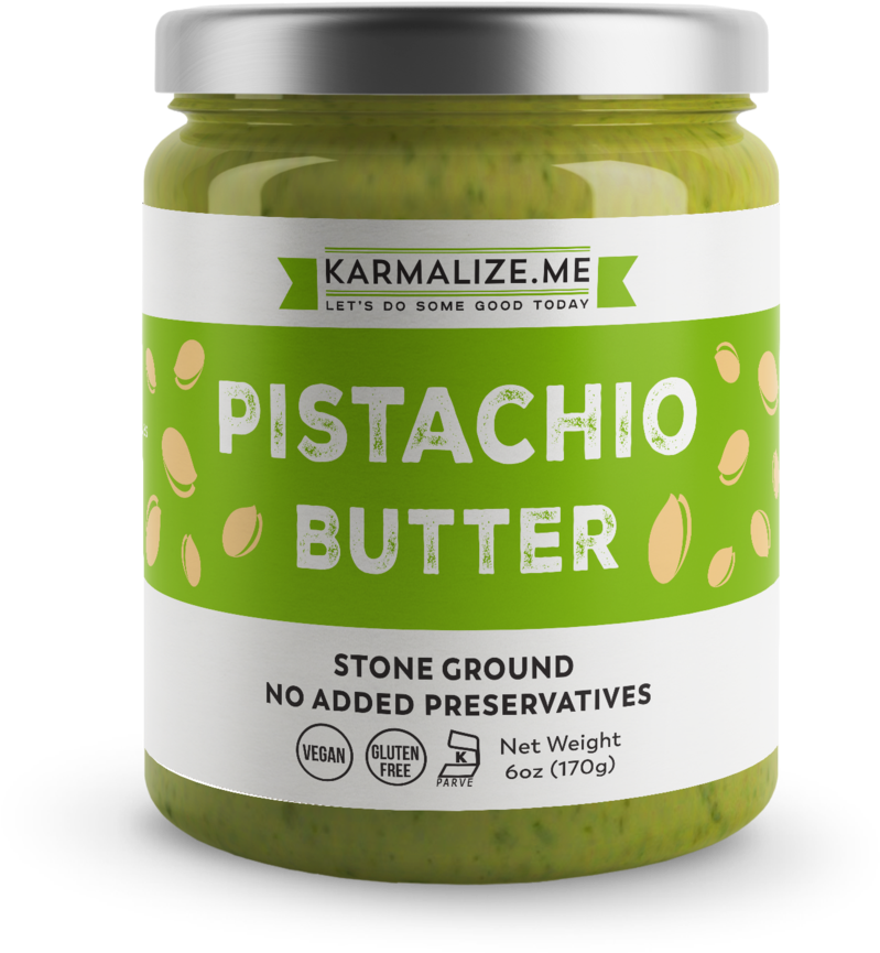 Pistachio Butter - Freshly Made - Organic Raw Almond Butter (877x1024), Png Download