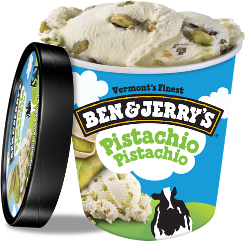 Pistachio Pistachio Ice Cream, Pint - Ben And Jerry's Coffee Coffee Buzz Buzz (500x500), Png Download