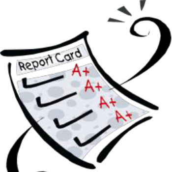 Report Cards - Grade Report Clip Art (350x350), Png Download
