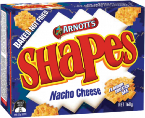 Arnott's Shapes Nacho Cheese (500x500), Png Download