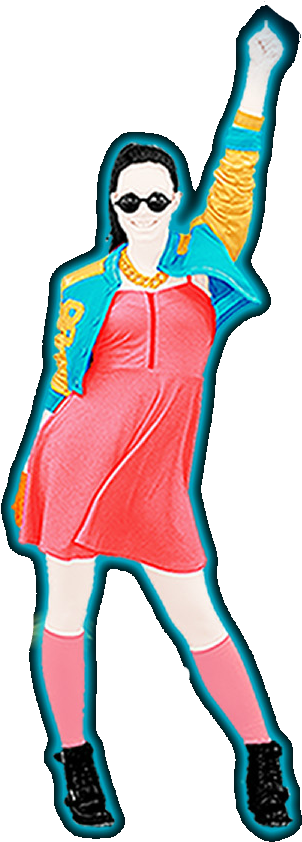 Americangirlavatar - Character Just Dance Girl (406x906), Png Download
