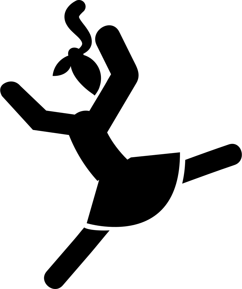 Dancer Girl - - Girl Dancing Icon Png (820x980), Png Download