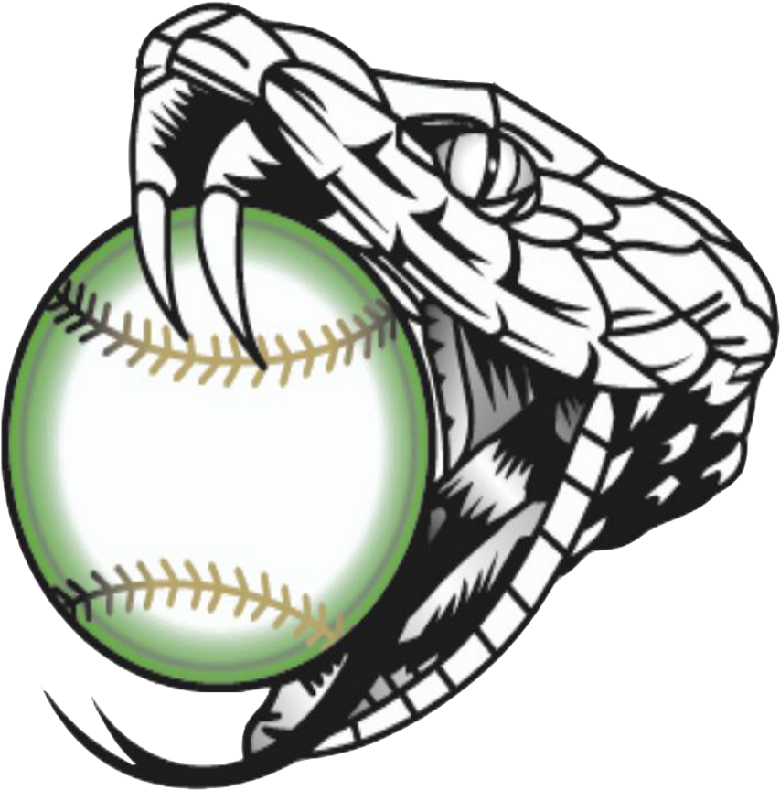 Vipers Fastpitch Provides Several Softball Programs - Rattlesnake Black And White (1024x1024), Png Download