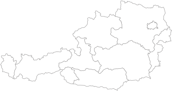 World Map Austria United States Blank Map - Austria Map Empty (618x340), Png Download