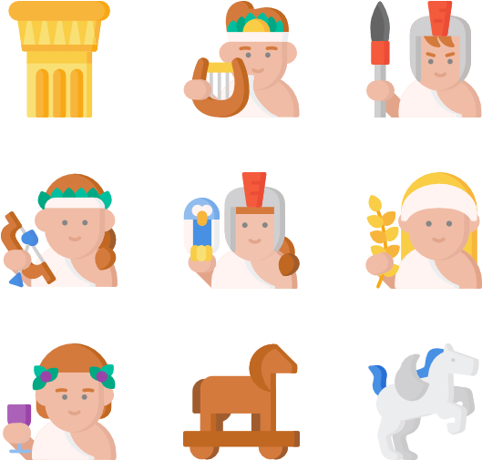 Greek Mythology (600x564), Png Download