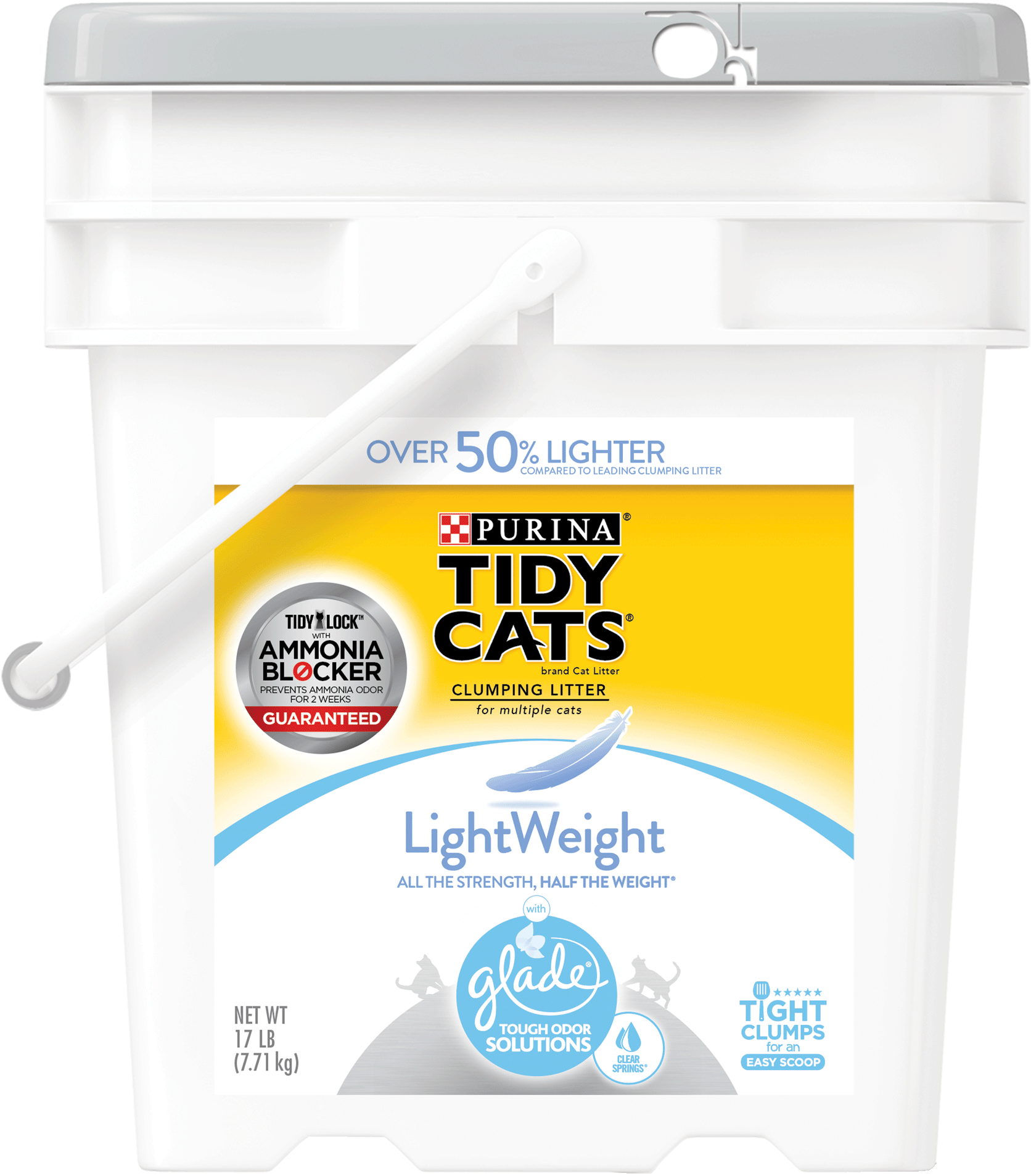 Purina Tidy Cats Lightweight Glade Tough Odor Solutions - Purina Tidy Cats Lightweight Clumping Cat Litter (2000x2000), Png Download