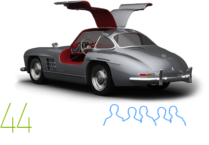 Merc2 - Mercedes-benz 300sl (454x300), Png Download