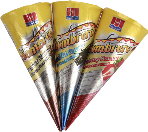 Sombrero Vanilla - Ice Cream Diamond Sombrero (500x500), Png Download