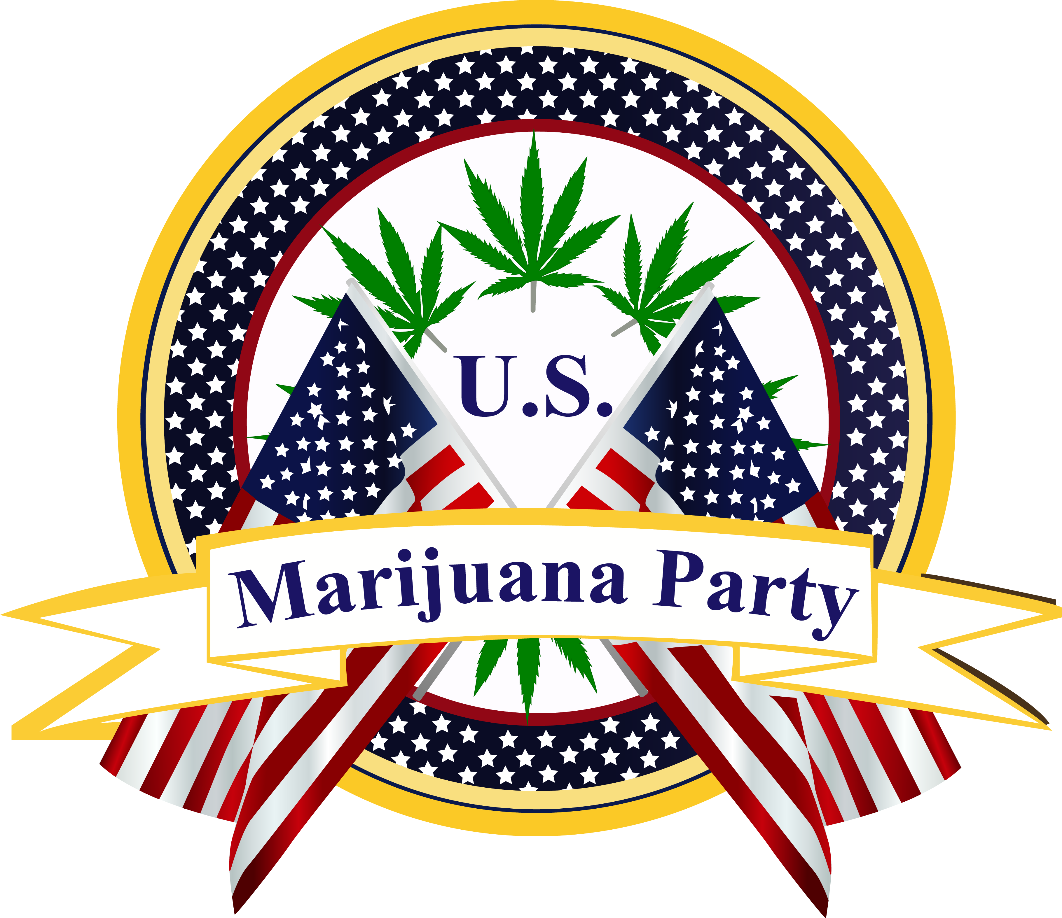 Marijuana Party - Us Marijuana Party (3640x3148), Png Download