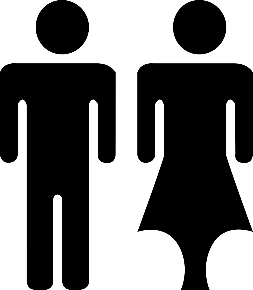 Png File - Male Female Icon Png (856x980), Png Download