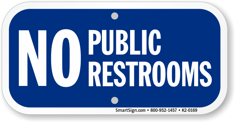 Not A Public Restroom Template (800x416), Png Download