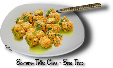 A Delicious Snack Or Side Dish - Okra Soul Food (480x290), Png Download