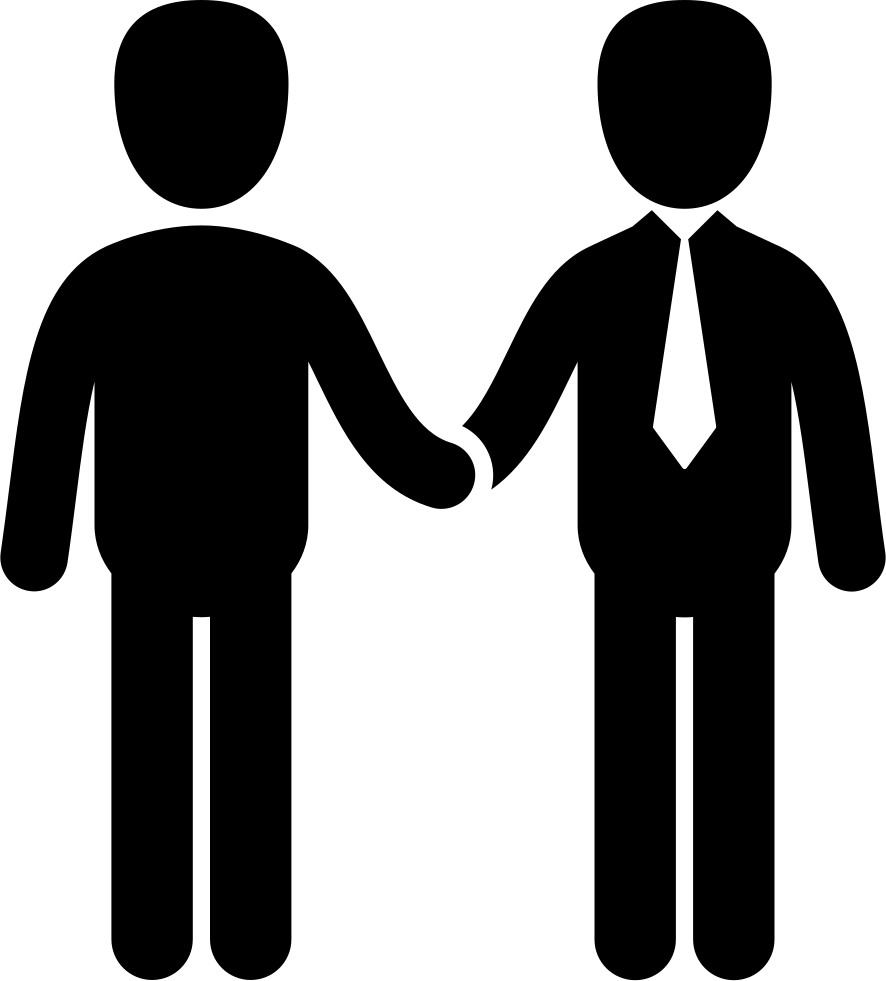 Businessmen Shake Hands Comments - People Shake Hand Icon (886x981), Png Download